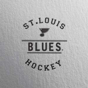 NHL St. Louis Blues Black Text Beats Solo 3 Wireless Skin